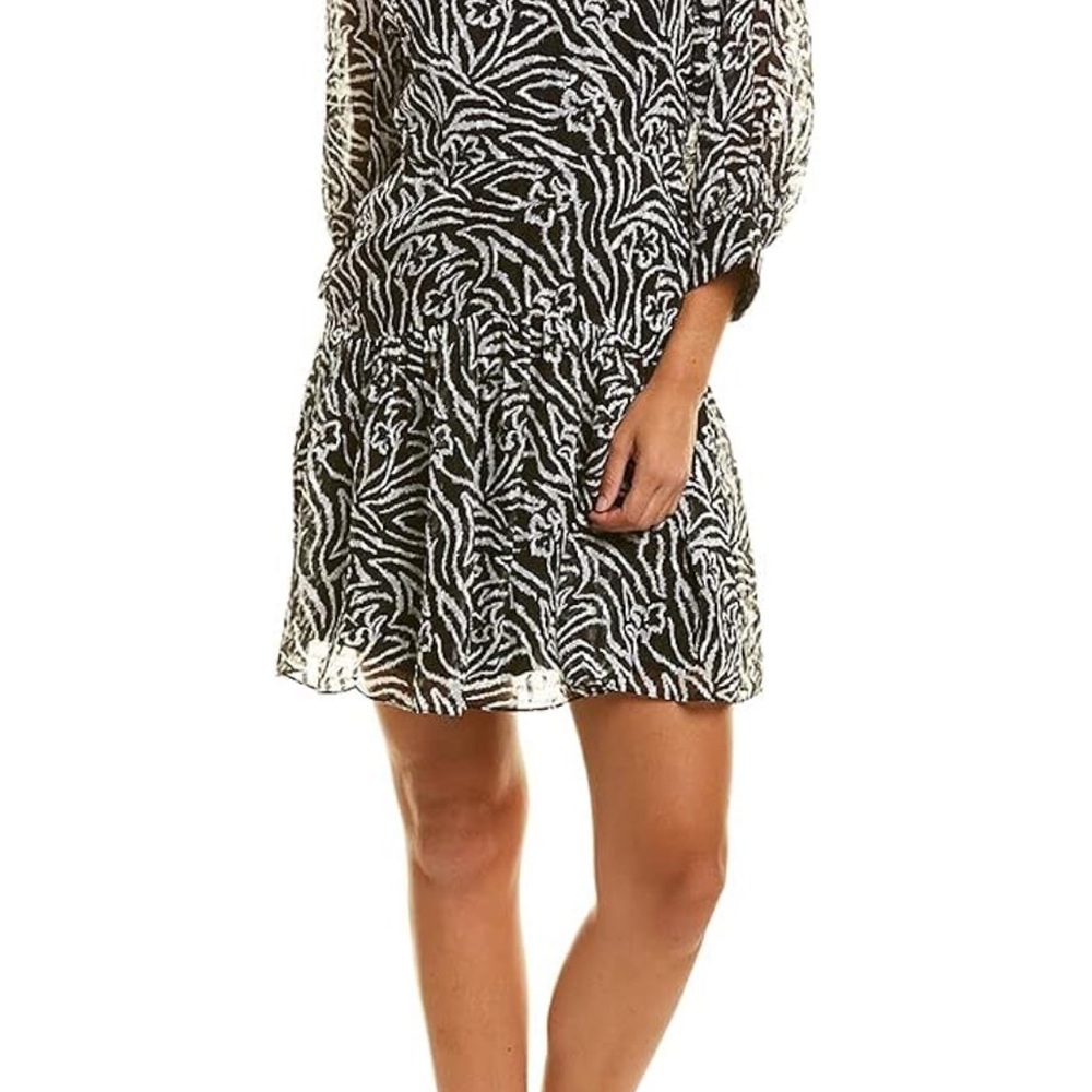 Rebecca Taylor Zebra Lily Mini Dress